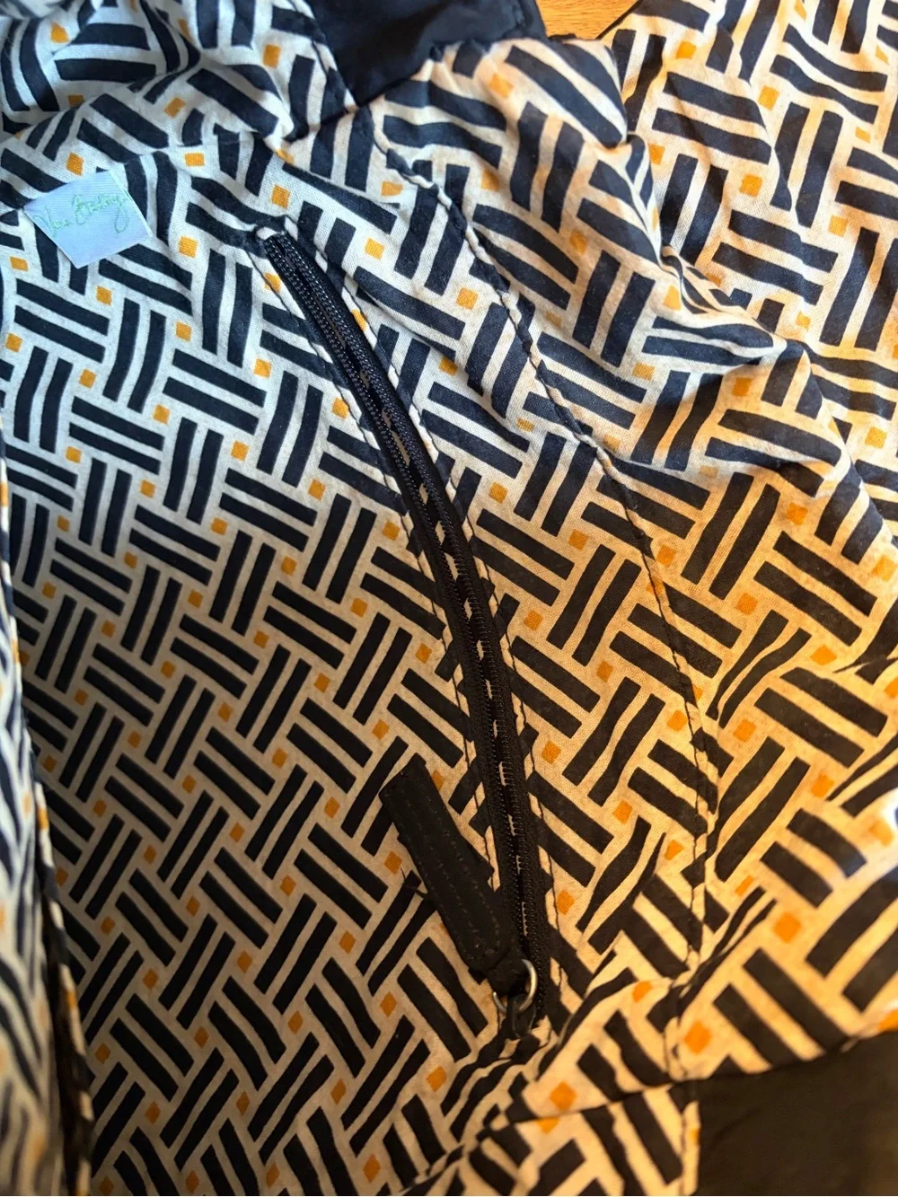 Vera Bradley Black Quilted Convertible Tote/Backpack